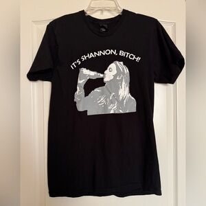 Black Graphic T-Shirt with the iconic bold phrase
"IT'S SHANNON, B1TCH!" Medium